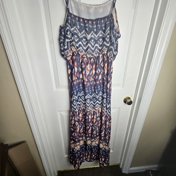 CATO WOMEN Flowing Multicolor Sun Dress Size 14 - Picture 2 of 11